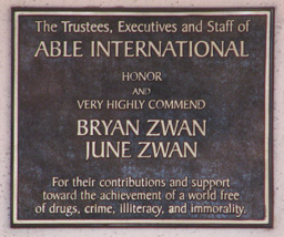 able international plaque