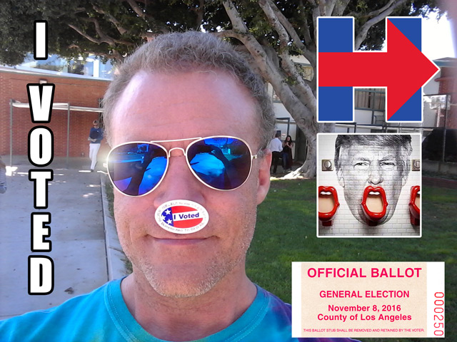 angry gay pope voted for hillary in west hollywood california