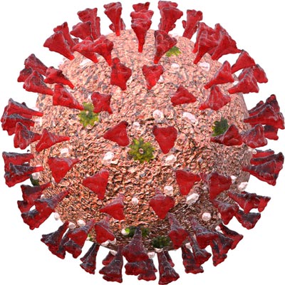 novel coronavirus 3d art