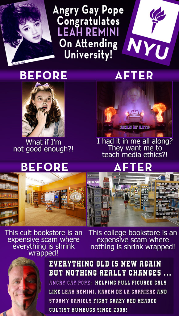 leah remini college new york university